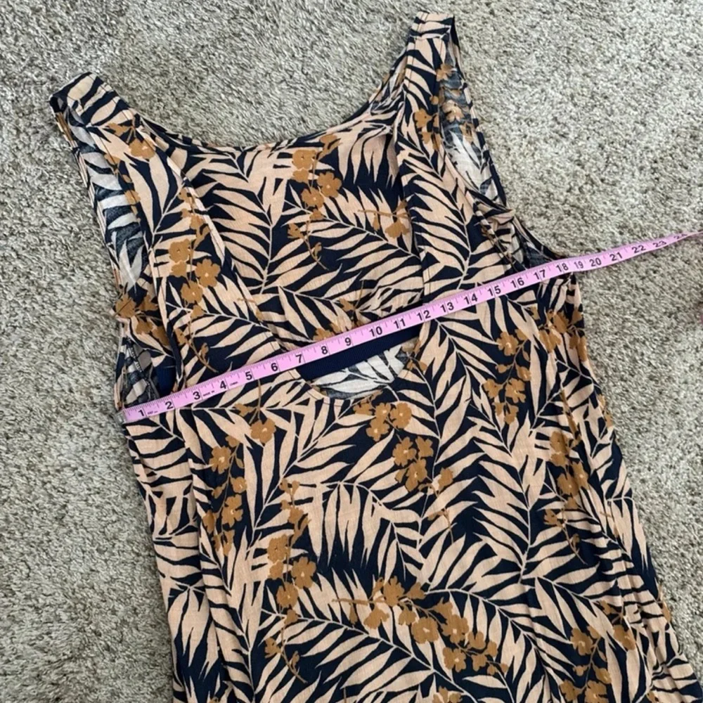 Free People Navy Combo Tropical Two-fer Mini Dress size Small - Picture 10 of 12